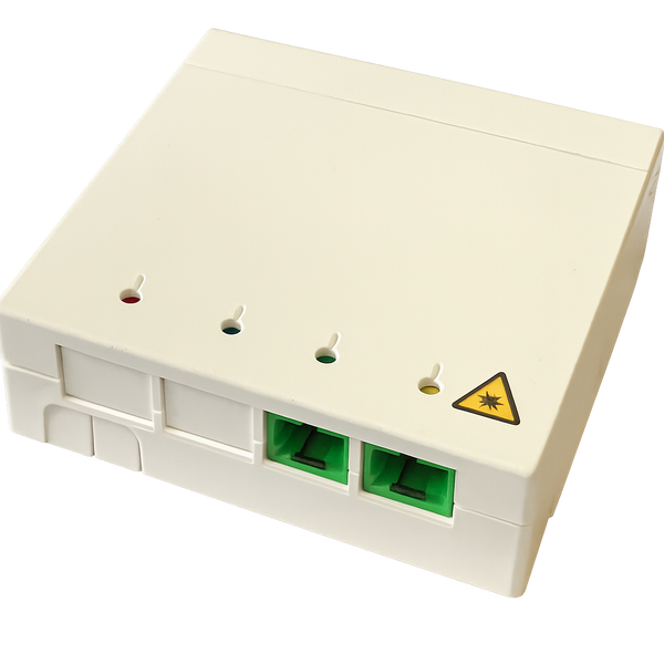 INF-PTO2FOE - équipée de 2 pigtails G657A2 et de 2 traversées à clapet