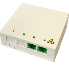 INF-PTO2FOE - équipée de 2 pigtails G657A2 et de 2 traversées à clapet