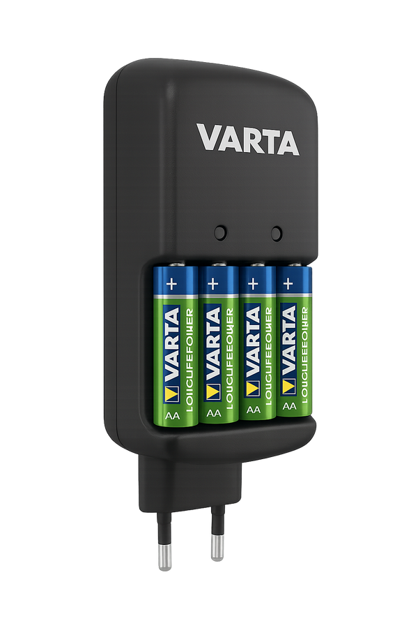 INF-CHARGEUR-PLUG - Chargeur plug 4 piles Varta - (LOT 10)