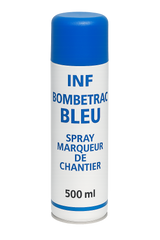 INF-BOMBETRAC-BLEU - Spray marqueur bleu de chantier 500 ml - (LOT 5)